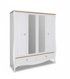 Kleiderschrank Landhaus Schlafzimmer Schrank Möbel Wohnen Holz Luxus