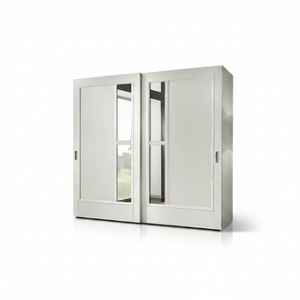 Kleiderschrank Schiebetüren Schlafzimmer Schrank Wand Schränke Holz Spiegel