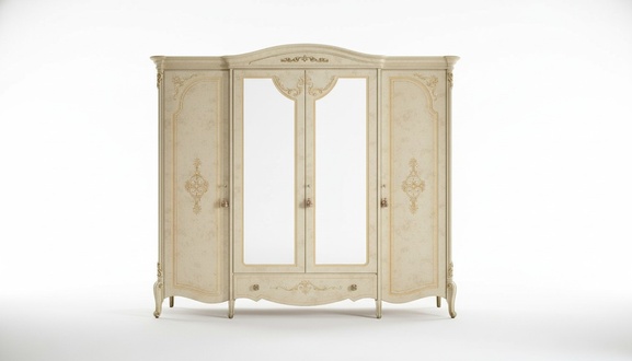 Kleiderschrank Schrank Barock Stil Klassische Möbel Schlafzimmer Schränke Holz