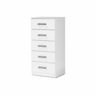Kommode Holzschrank Schrank mit 2 Schiebetüren Holz Weiß Anbauschrank