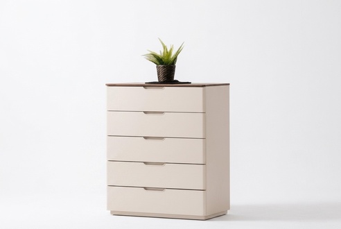 Kommode in Schlafzimmer Modern Elegante Kommode Holz Beige Möbel neu