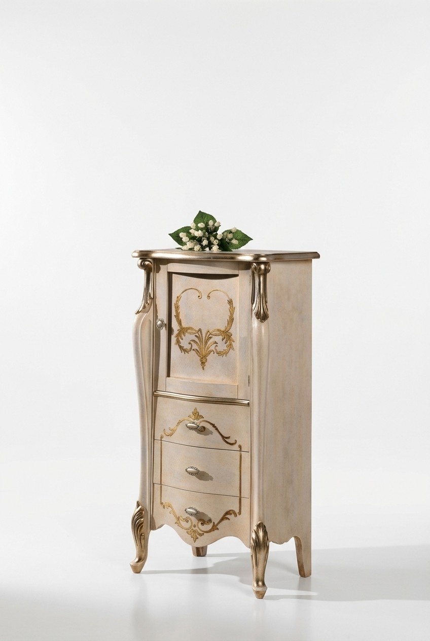 Schicke Kommode Schrank Italienische Möbel Barock Stil Wohnzimmer