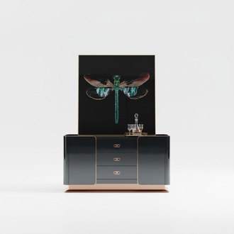 Kommode Sideboard Design Möbel Holz Kommoden Anrichte Echtholz Side