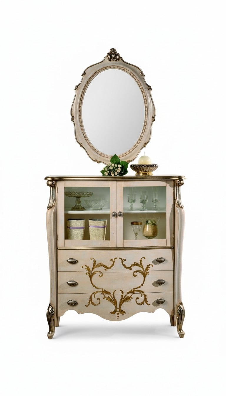 Kommode Sideboard Schrank Regale Italienische Möbel Barock Rokoko Regal