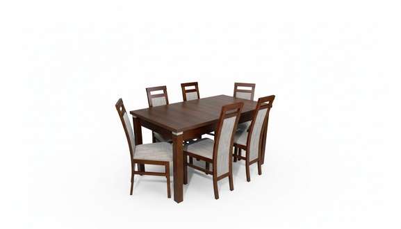 Komplett Set Esstisch + 6 Stühle Esszimmer Set Holz Ess Gruppe Tische Tisch 7tlg