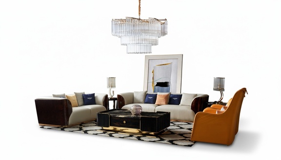 Komplette Sofagarnitur 4tlg. Set Couchtisch sofa Sitzgarnituren Ledercouchen