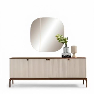 Konsole mit Spiegel Wandkonsole Dekokonsole Eingangskonsole Tisch Spiegelkonsole