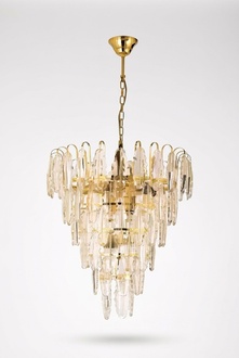 Kronleuchter Leuchte Lampe Hängelampe Wohnzimmer neu Modern gold