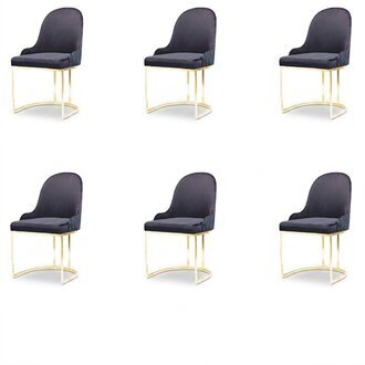 Küche Ess Gruppe Set Stuhl Garnitur Sitz Polster Holz 6x Stühle Neu