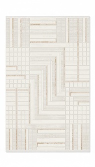 Kunstfaserteppich Kurzflor Bodenbelag Teppich Geometrische Muster Braun