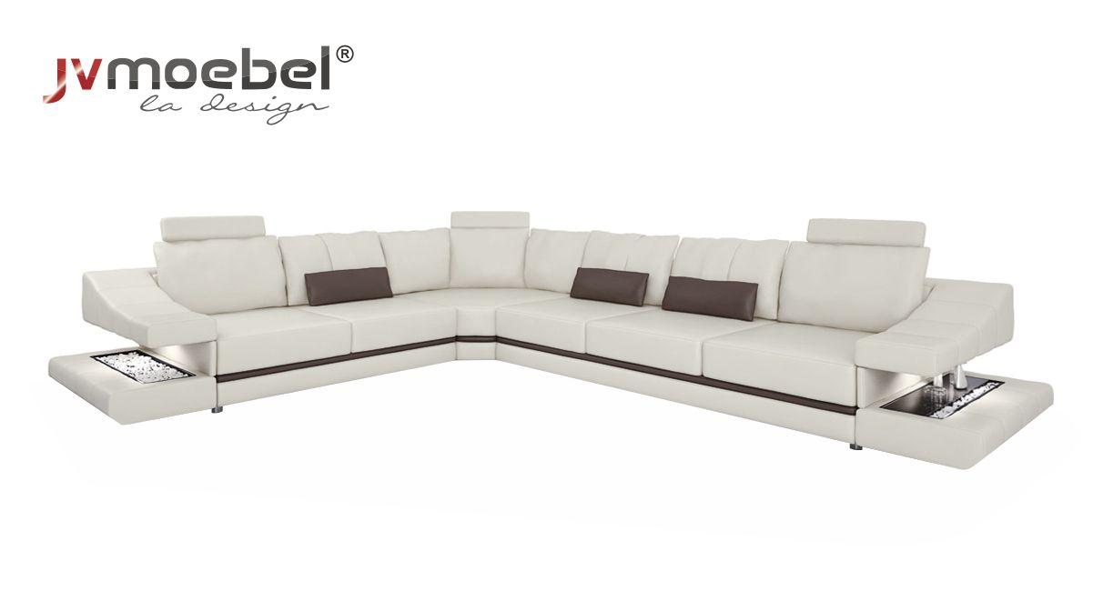 Sofas Design Ecksofa L-Form Möbel Bett Funktionen Textil Leder Schlafsofa Sofas