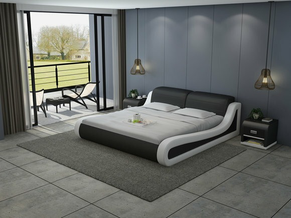 Wasserbett Hotel Doppel Bett Betten Komplett Lederbett Polsterbett Wasser LB8831