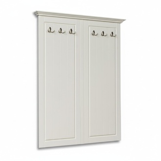 Landhaus Stil Kleiderständer Wand Garderobe Holz Garderoben Aufhänger Weiß Neu