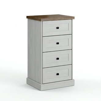 Landhaus Stil Möbel Hoch Kommode Schrank Designer Schränke Weiß Sideboard