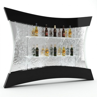LED Regal Bar Wasser Wand Säule Beleuchtete Deko Wasserwände Bar Theke