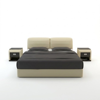 Leder Bett Design Polster Betten Luxus Doppel Ehe 140/160/180 LB8827