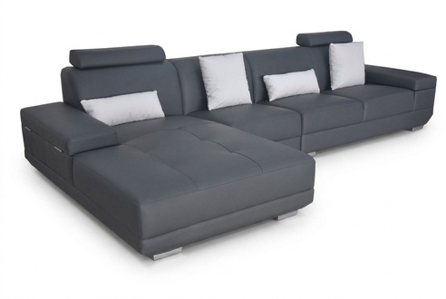 Leder Couch Polster Sitz Eck Garnitur Moderne Design Sofas Wohnlandschaft