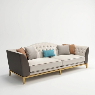 Sofas Chesterfield Design Sofa 2 Sitzer Couch Polster Luxus Klassische Textil