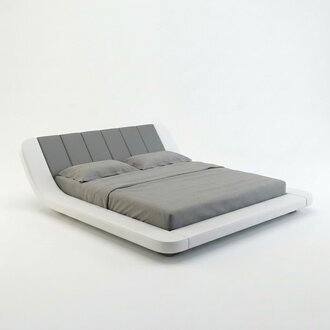 Lederbett Wasserbett Hotel Doppelbett Betten Mit USB Komplett Polsterbett Wasser