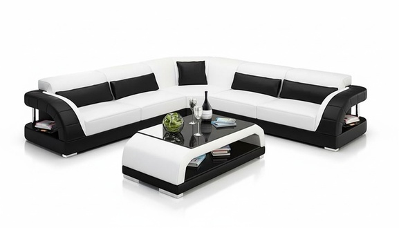 Ledercouch Wohnzimmer Sofa Polster Eckcouch Design Couchen Sofas Ledergarnitur