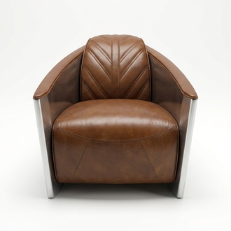 Ledersessel Flugzeug Aviator Sessel Loungesessel Cocktailsessel vintage