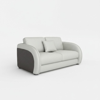 Ledersofa Couch Wohnlandschaft 2 Sitzer Design Modern Sofa Zweisitzer Echtleder