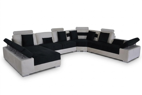 Ledersofa Couch Dekorative Wohnlandschaft Eck Garnitur Design Modern Sofa