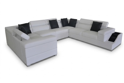 Ledersofa Couch Wohnlandschaft Eck Garnitur Design Modern Sofa U-Form K5006