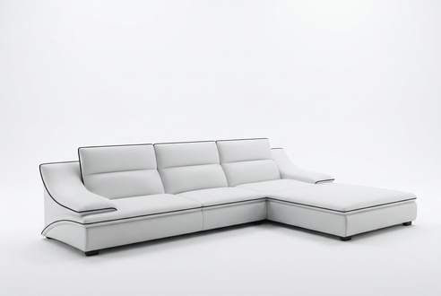 Ledersofa Couch Wohnlandschaft Ecksofa Eck Garnitur Design Modern Sofa A1160C