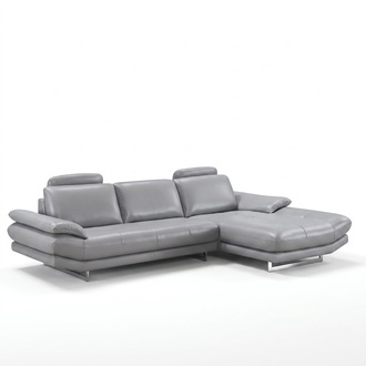 Ledersofa Couch Wohnlandschaft Ecksofa Eck Garnitur Design Modern Sofa 1508