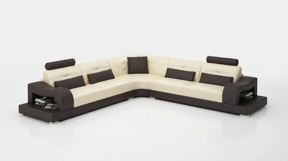 Ledersofa Couch Wohnlandschaft L Form Dekor Design Modern Sofa Eck Sofas