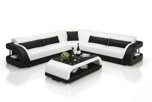 Ledersofa Design Wohnzimmer Couchen Günstige Polster Möbel Sitzgarnitur Sofa Neu