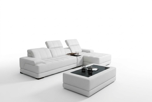 Ledersofa Ecksofa Sofa Couch Polster Eck Garnitur L Form XXL Big Sofas