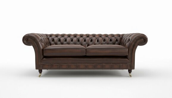 Ledersofa Sofa Couch Garnitur Couchen Chesterfield Leder Polster