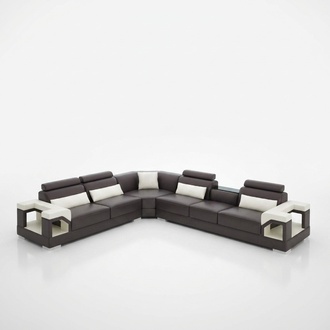 Ledersofa Sofa Couch Polster Wohnlandschaft Designer Ledersofa L Form Garnitur