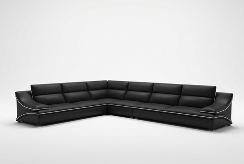Ledersofa Wohnlandschaft Ecksofa XXL Polster Eck Sitz Couch Garnitur