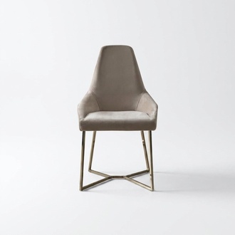 Lehnstuhl Esszimmerstuhl Luxus Beige Lehnstuhl Stuhl Stühle Modern Design Möbel
