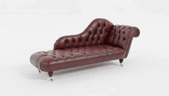 Lounge Club Chesterfield Sofa Liege 2 Sitzer Polster Liegen