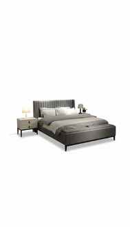 Luxuriöse Bett mit Bank Exklusives Design und Hochwertige Verarbeitung