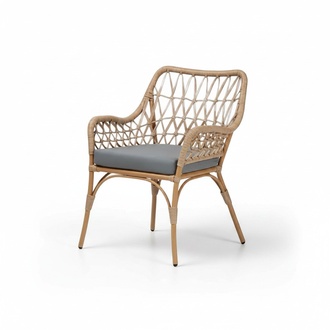 Luxuriöse Hochwertig Moderne Gartenmöbel Rattan Luxus Farbe Braun Sessel