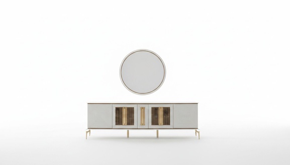 Luxus Anrichte xxl Kommode 240cm Schrank Kommoden Sideboard Big 2tlg