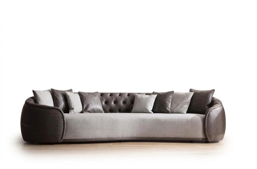 Luxus Bank Sofa Couch Wohnzimmer Kanzlei Möbel Textil Sofas 3 Sitzer