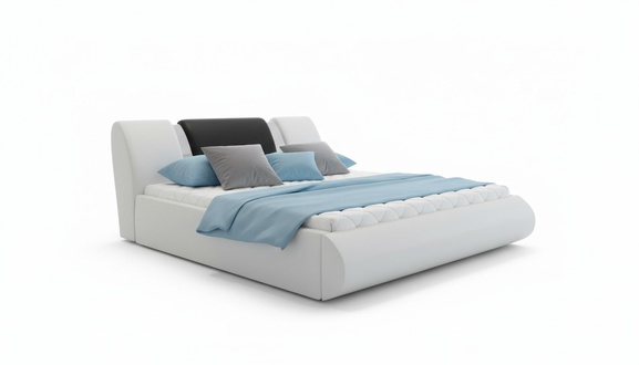 Luxus Boxspring Bett Schwarz Weiß Betten Schlafzimmermöbel Design Doppel Hotel
