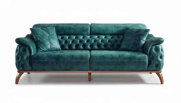 Luxus Chesterfield 3 Sitzer Designer Sofa Couch Textil Polster Couchen