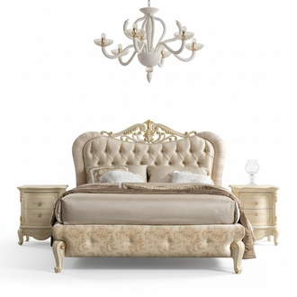 Luxus Chesterfield Bett Betten Polsterbett Doppel Italienisches Schlafzimmer Neu