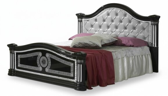 Luxus Chesterfield Betten Königliches Holz Bett Palast Hotel Doppelbett