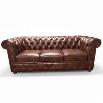 Luxus Chesterfield Sofa 3 Sitzer Couchen Lounge Sofas Couch 230cm Stoff