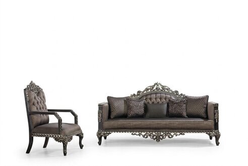Luxus Chesterfield Sofagarnitur 3+1 Sitzer Klassische Sofa Barock