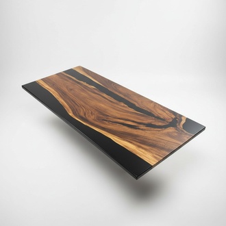 Luxus Design Epoxidharz Esstisch River Tisch Echtes Holz Massiv Tische