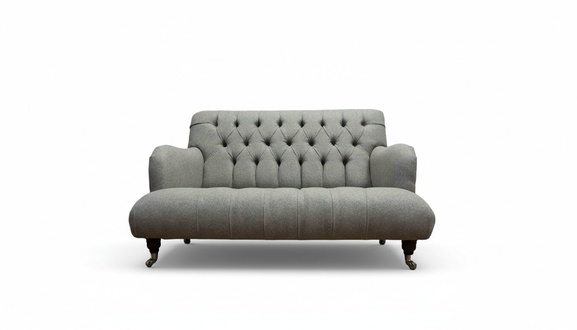 Luxus Dreisitzer Blau Sofa 2 Sitzer Design Chesterfield Möbel Couchen